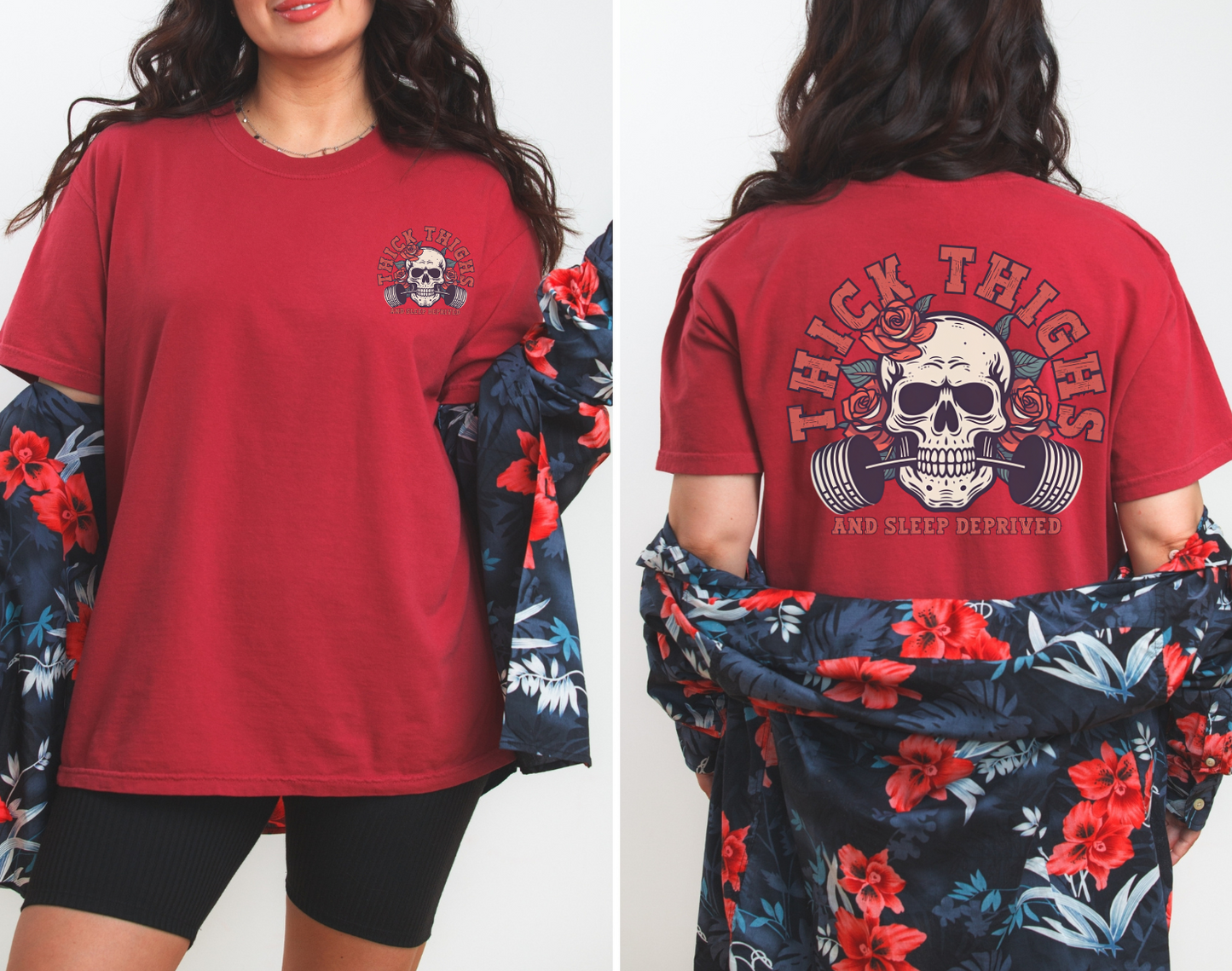 Thick thighs & sleep deprived Graphic Tee
