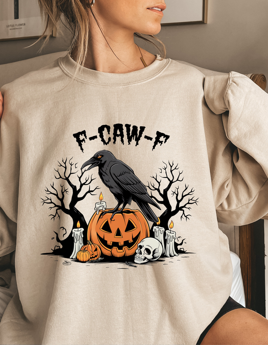 F Caw F Crewneck Sweater