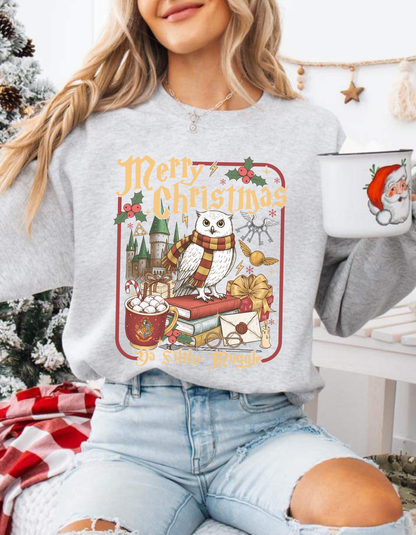(PRE-ORDER) Merry Christmas Muggles Crewneck Sweater