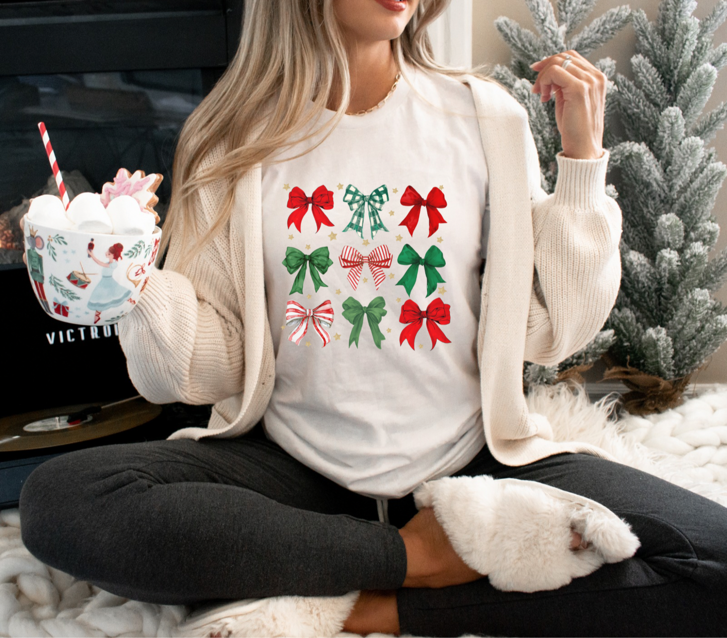 Christmas bow coquettes