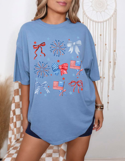 Red white and blue collage Graphic Tee