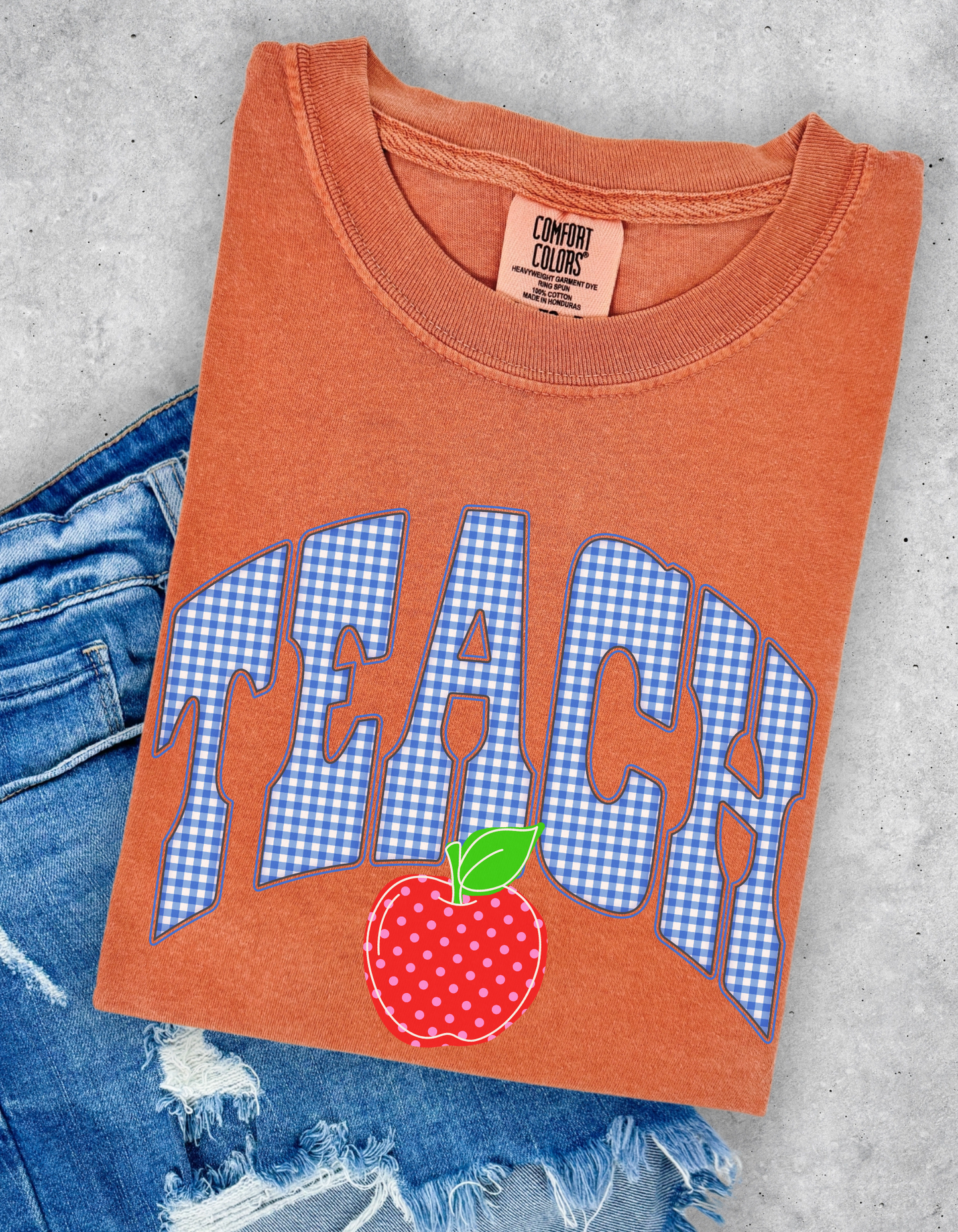 Gingham Teach Graphic Tee