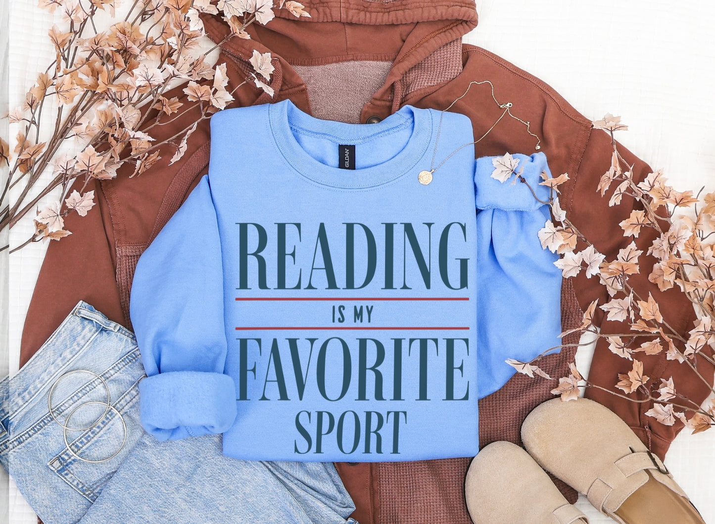 Reading is My Favorite Sport Crewneck Sweater