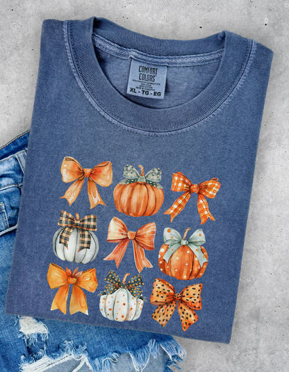 Pumpkin and bows tshirt