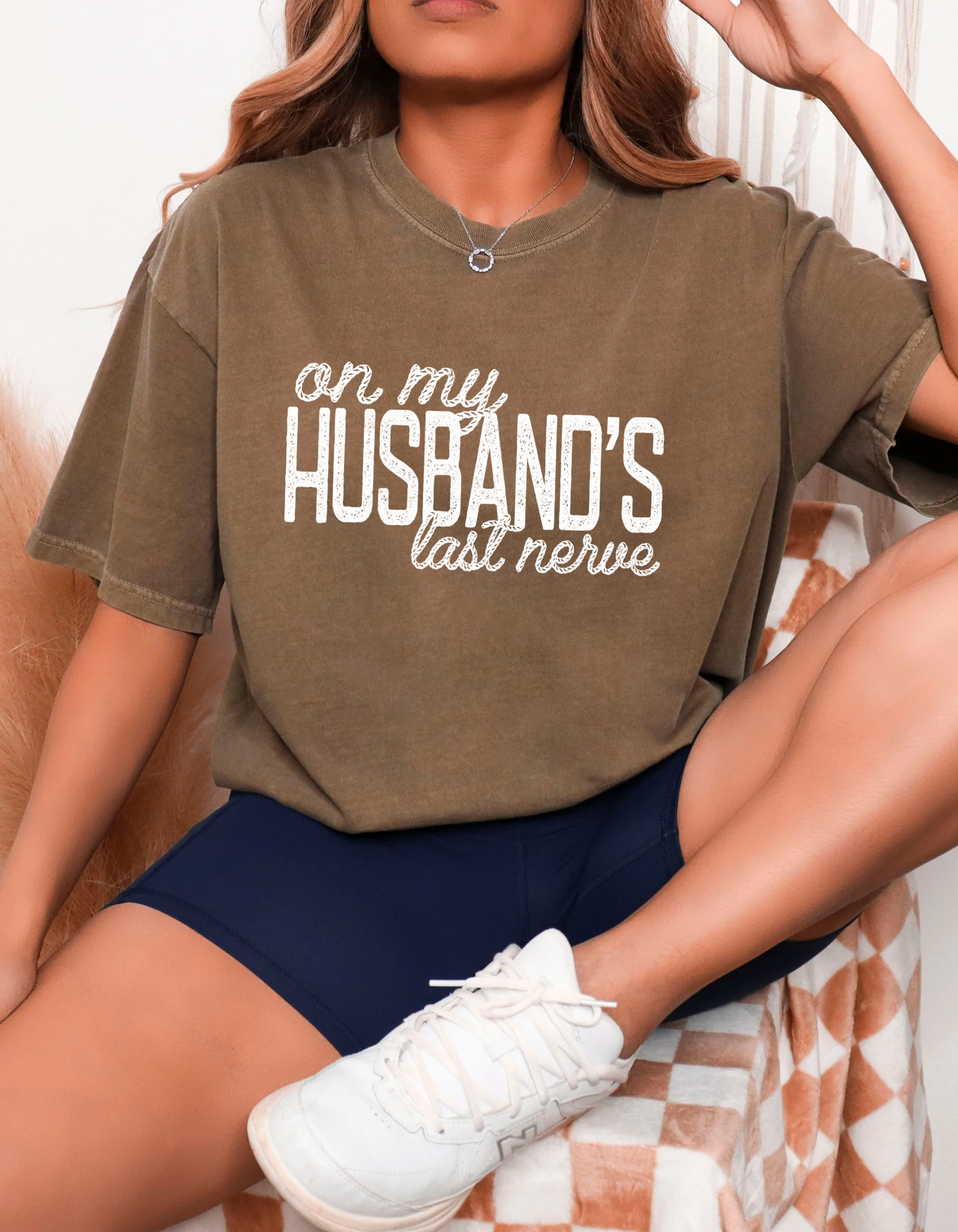 Husbands Last Nerve Graphic Tee