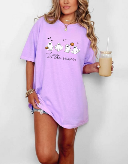 Ghosts Tis the Season graphic tshirt
