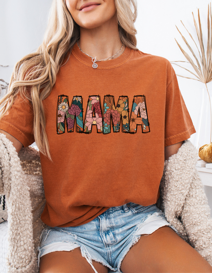 Floral mama tee