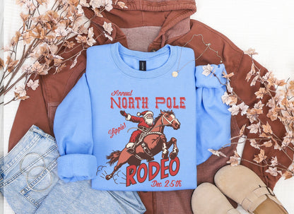 North Pole Rodeo Crewneck Sweater