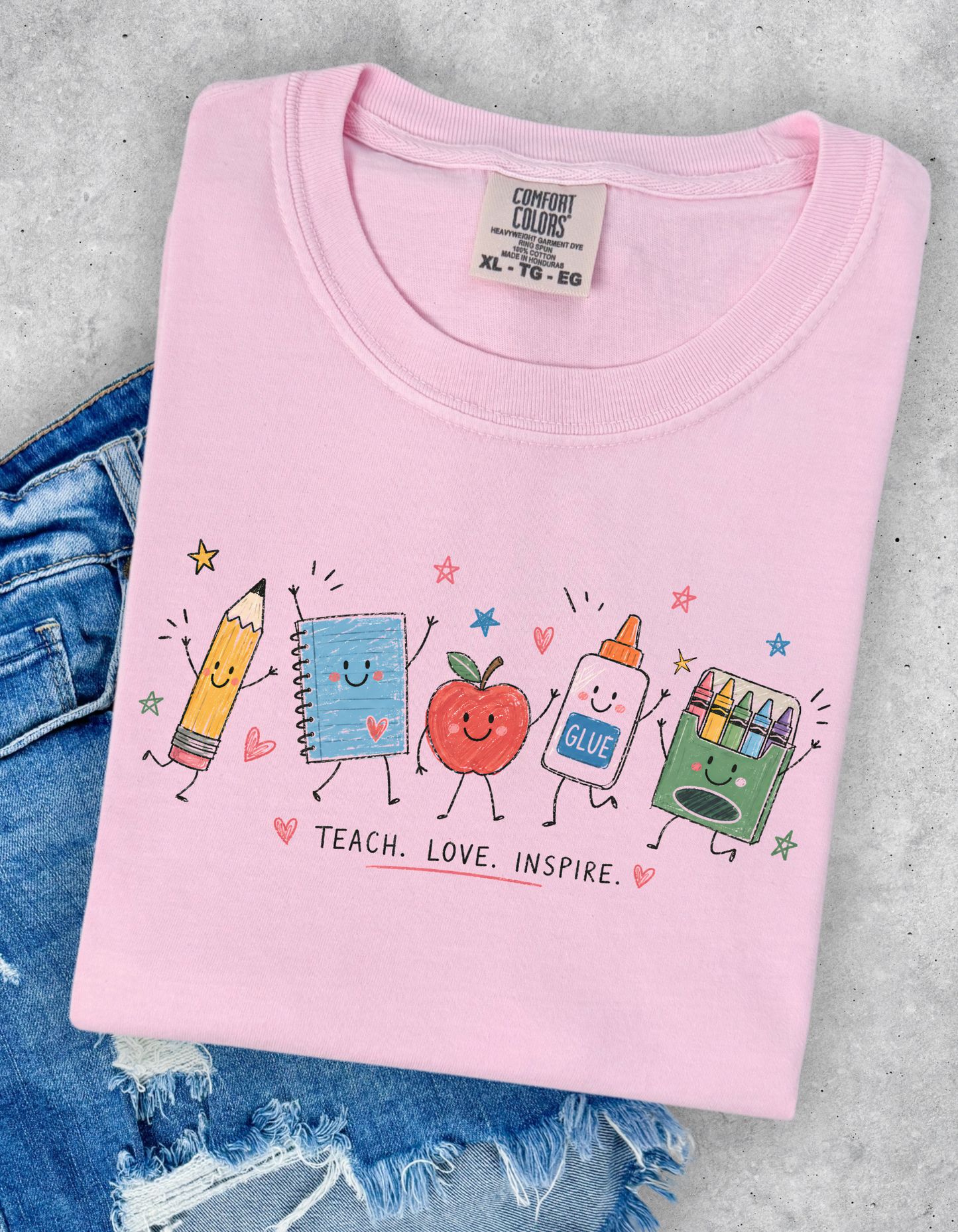 Teach. Love. Inspire. Graphic tee