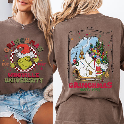 Grinchmas Whoville university tshirt
