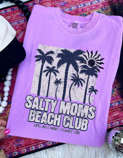 Salty Moms Beach Club Graphic Tshirt