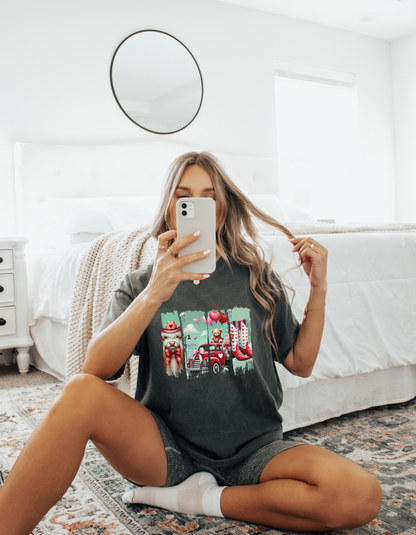 Valentines collage graphic tshirt