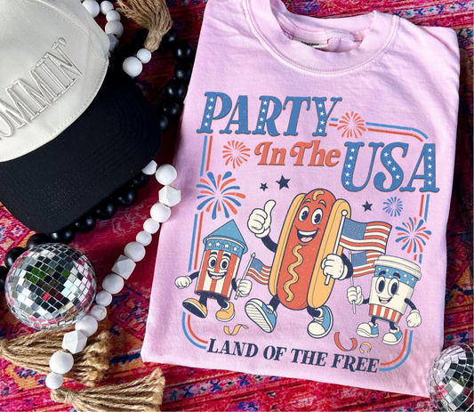 Retro Party in the USA Graphic Tee