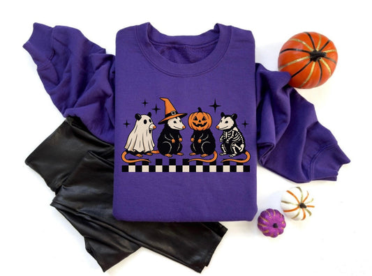 Halloween Possums Crewneck Sweater