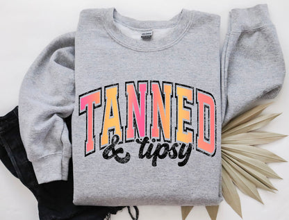 Tanned and Tipsy Crewneck Sweater