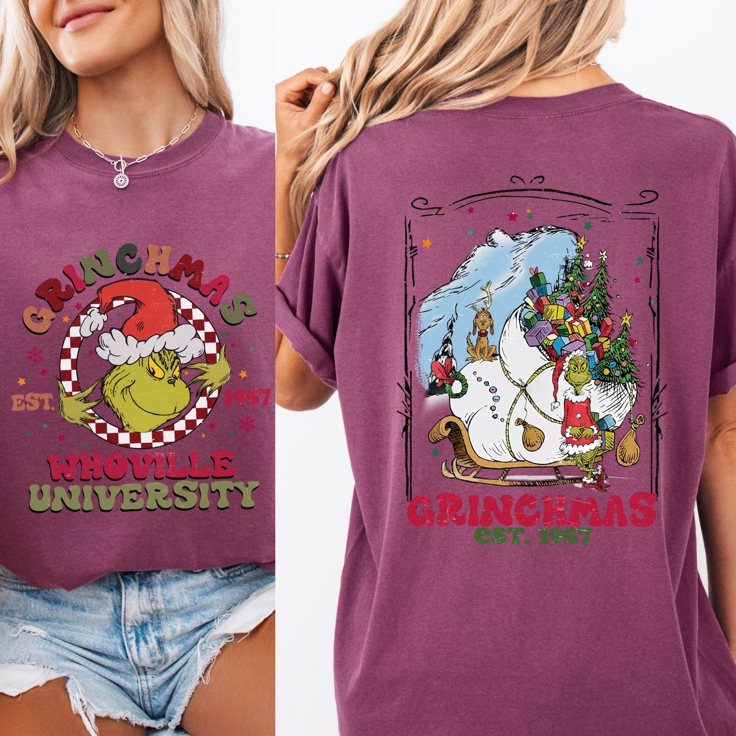 Grinchmas Whoville university tshirt