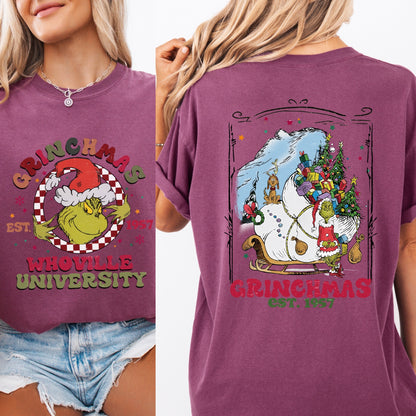 Grinchmas Whoville university tshirt