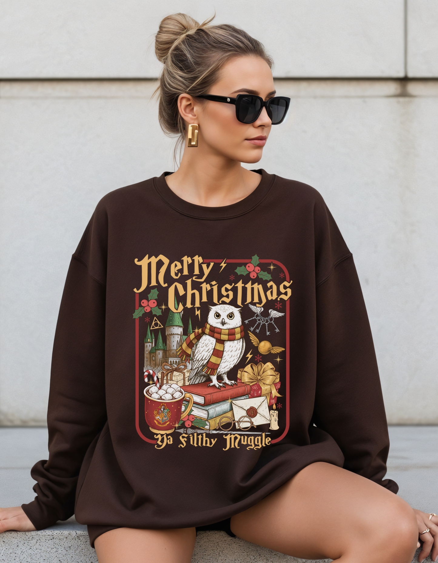 (PRE-ORDER) Merry Christmas Muggles Crewneck Sweater