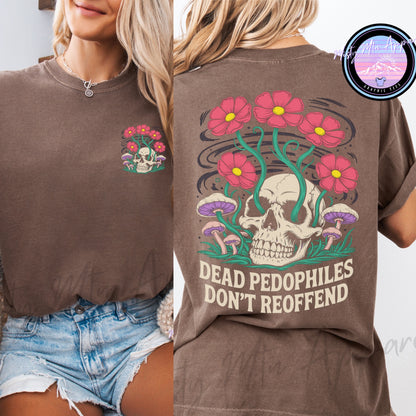 Dead Pedos Skull Graphic Tee