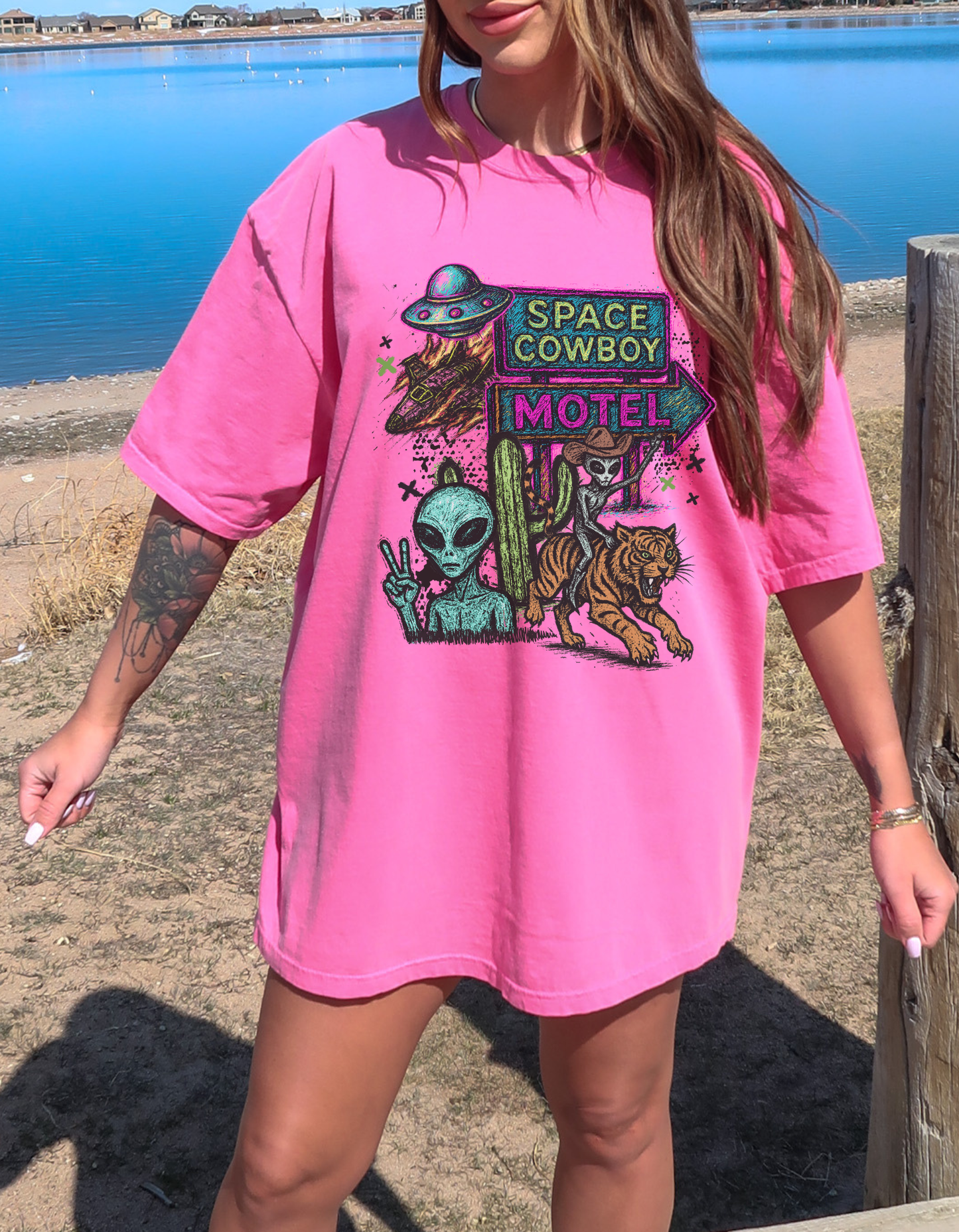 Space Cowboy Motel Graphic Tee