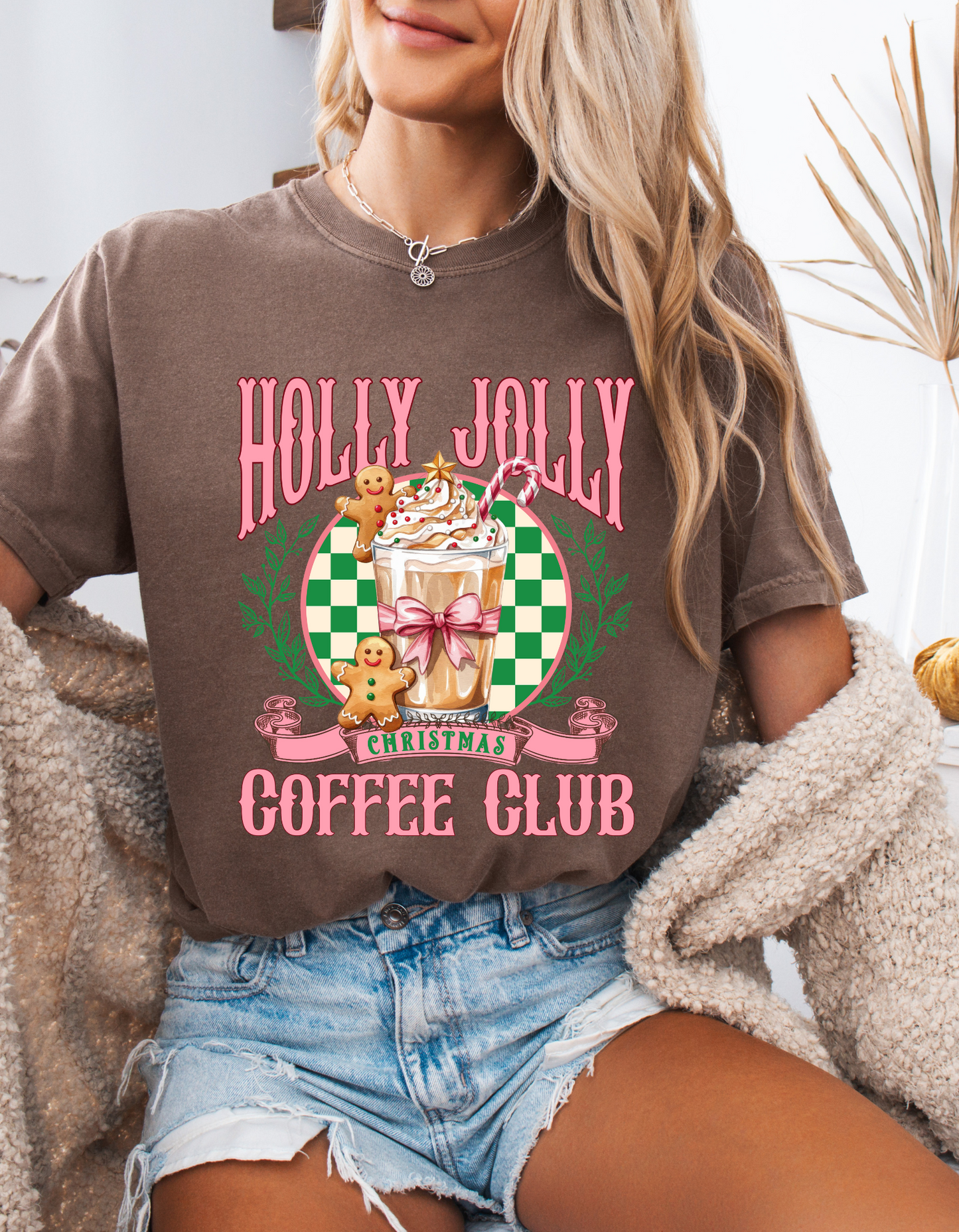 Holly Jolly Coffee Club Graphic Tee