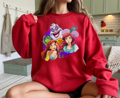 (Pre-order) Little Mermaid Collage Crewneck Sweater