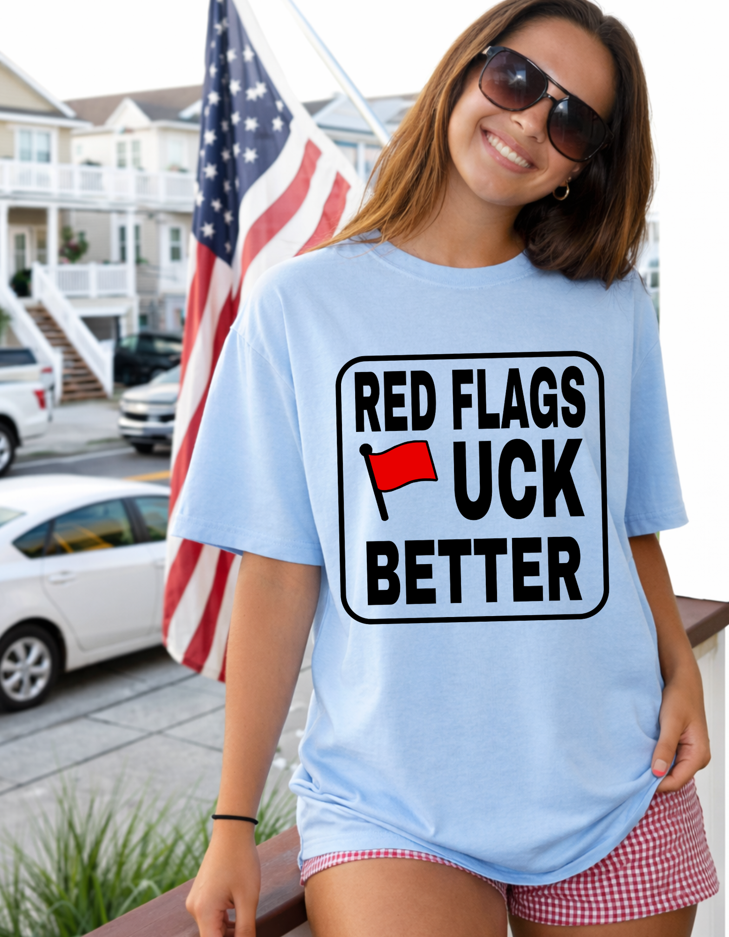 Red flags Graphic tee