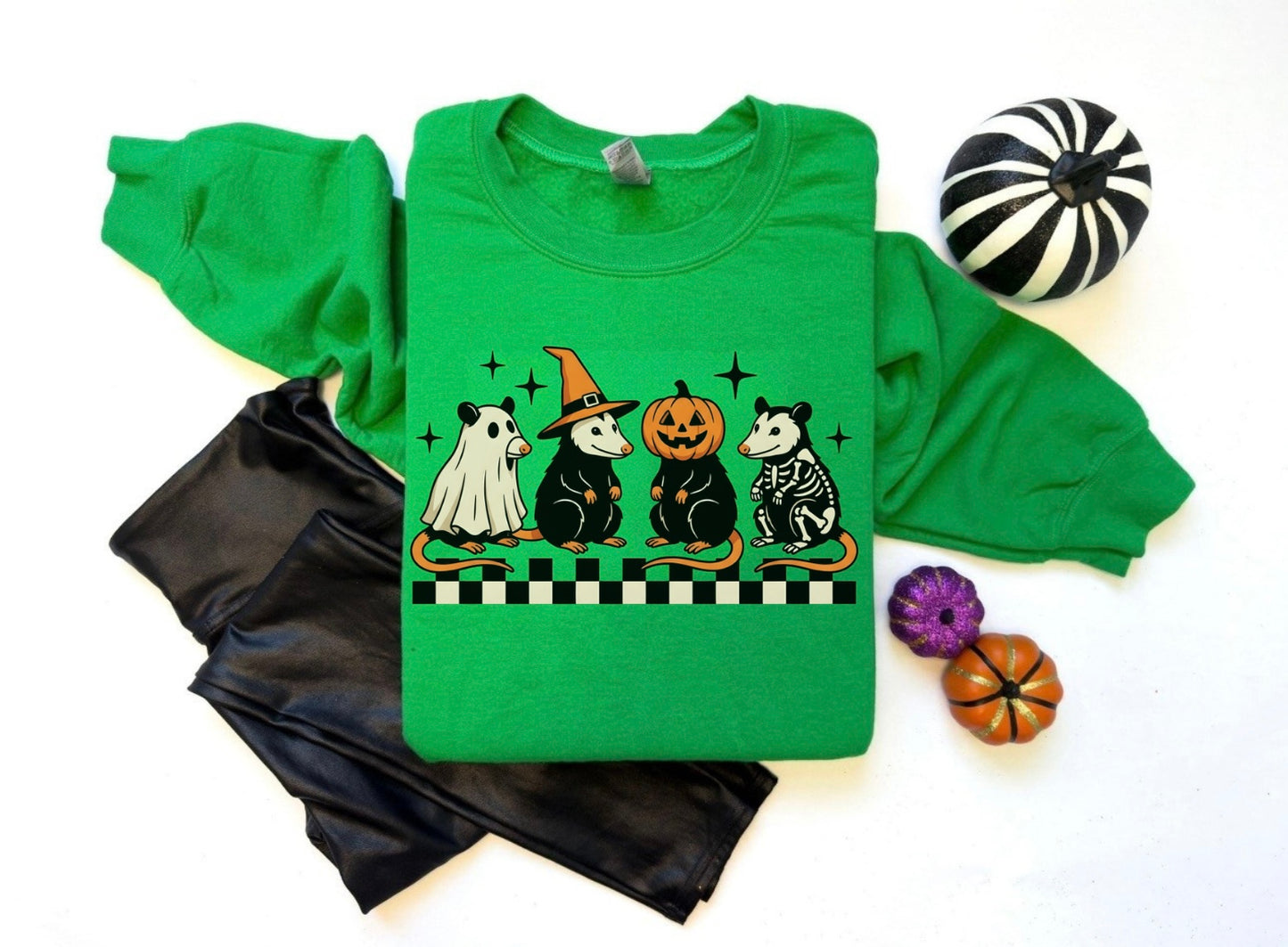 Halloween Possums Crewneck Sweater