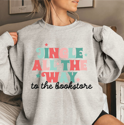 Jingle to the bookstore Crewneck sweater