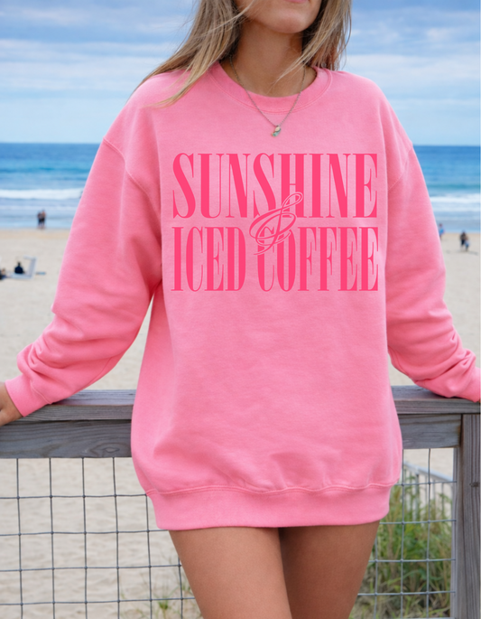 Sunshine & Iced Coffee Crewneck Sweater