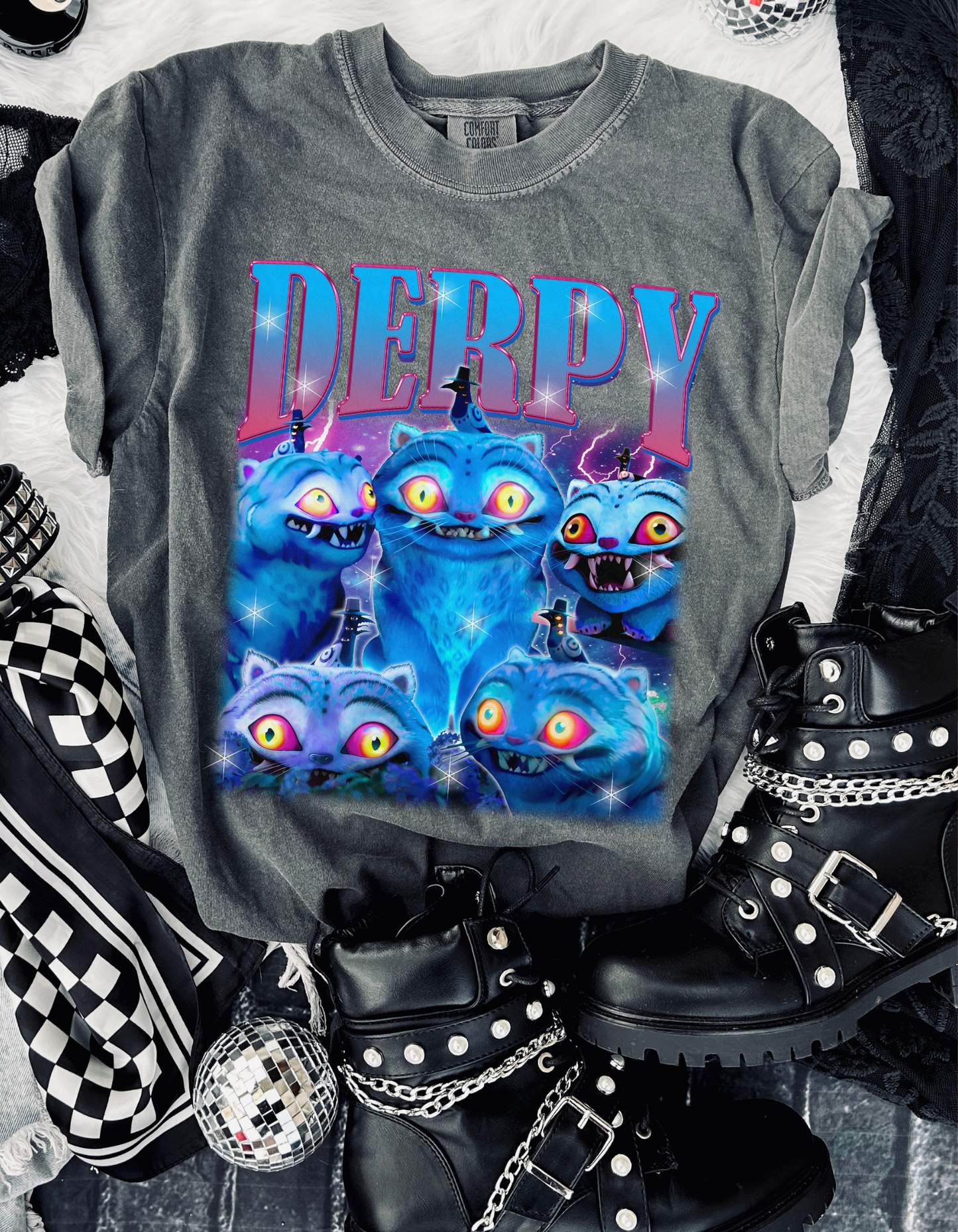 Derpy K-pop demon hunters graphic tee