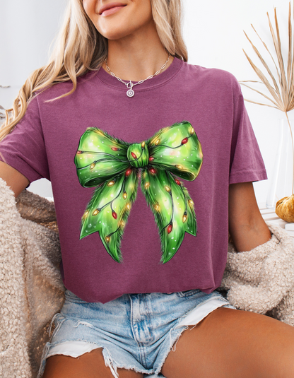 Grinch lights coquette tshirt