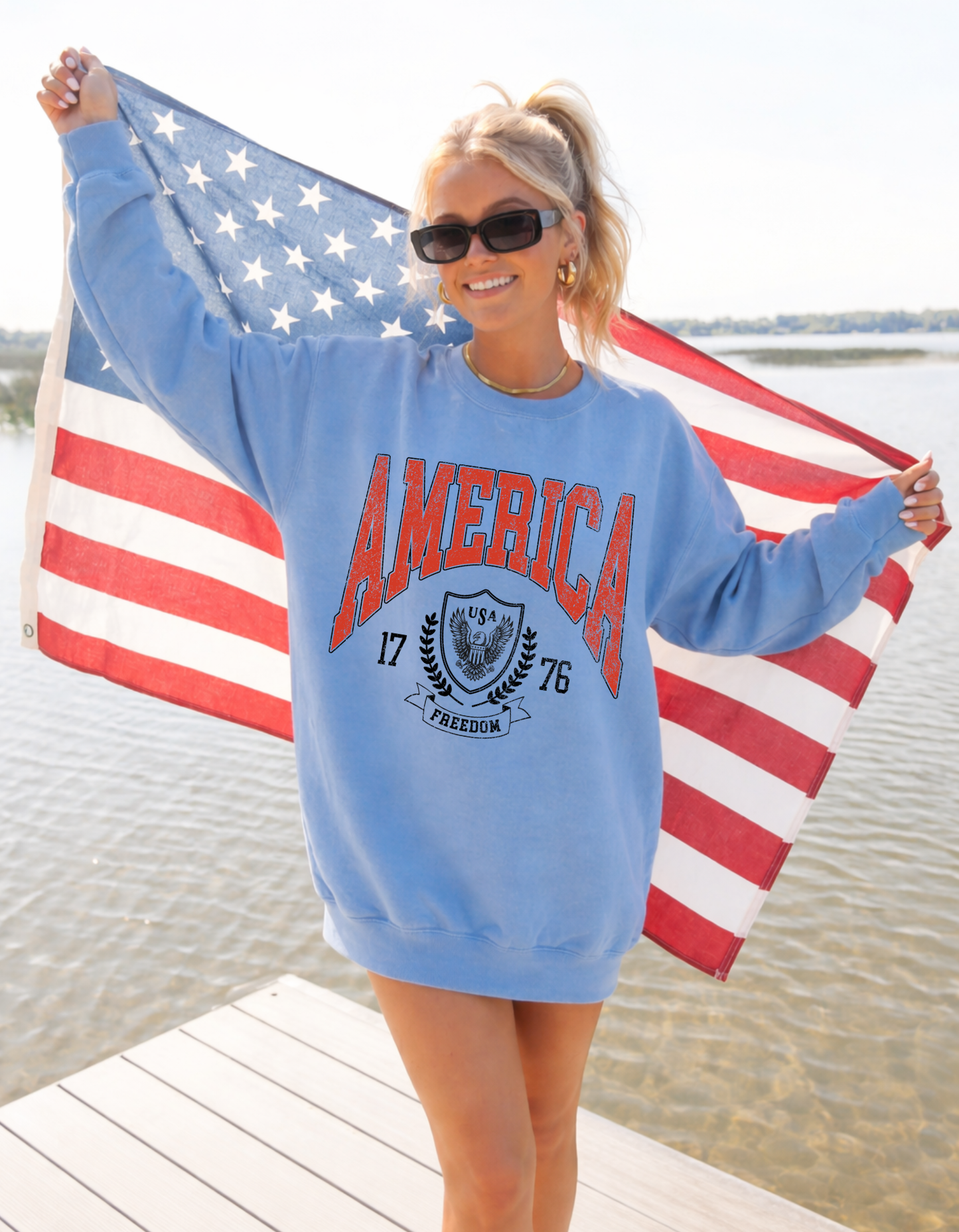 Vintage America Crewneck Sweater