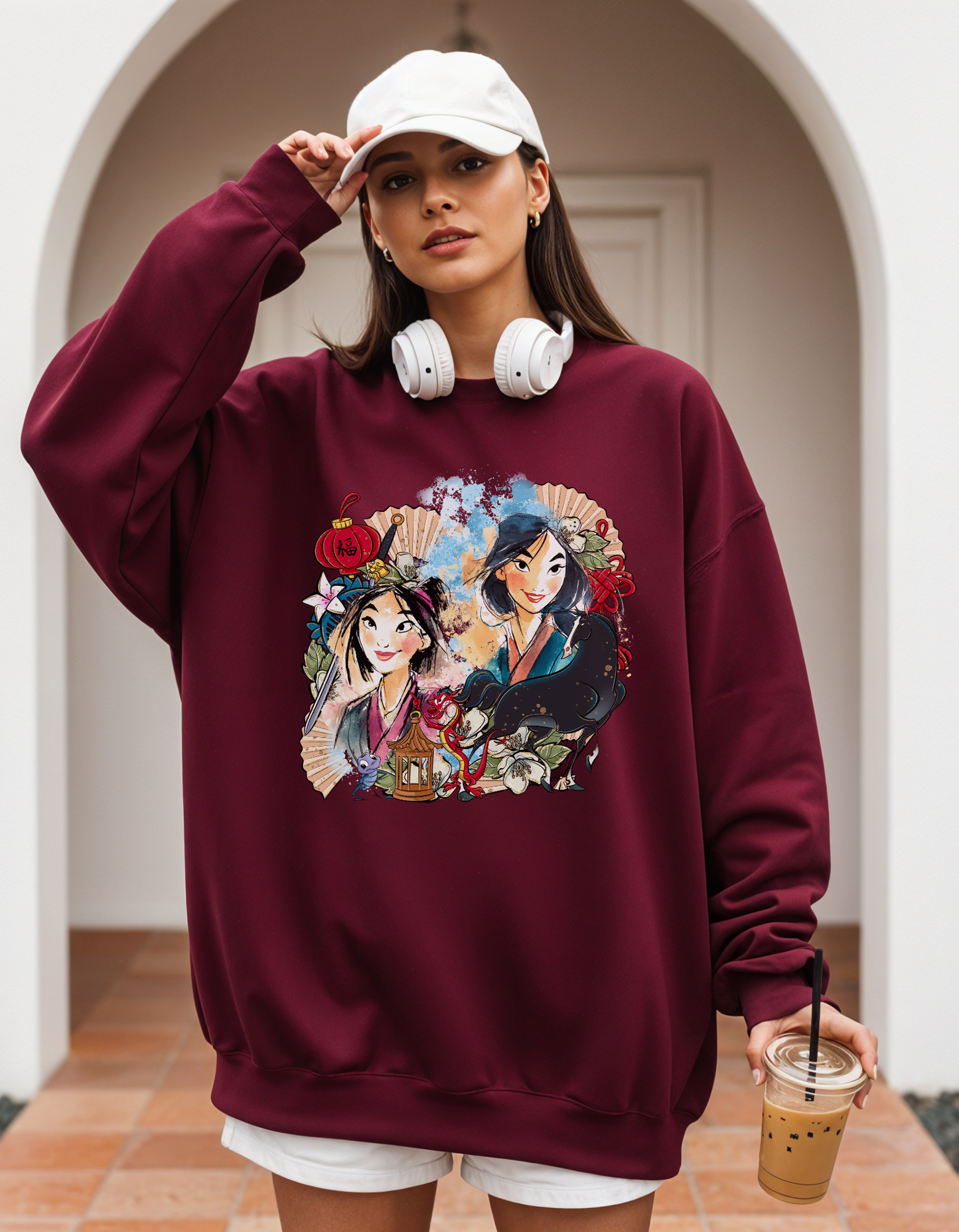 (Pre-order) Mulan collage Crewneck sweater