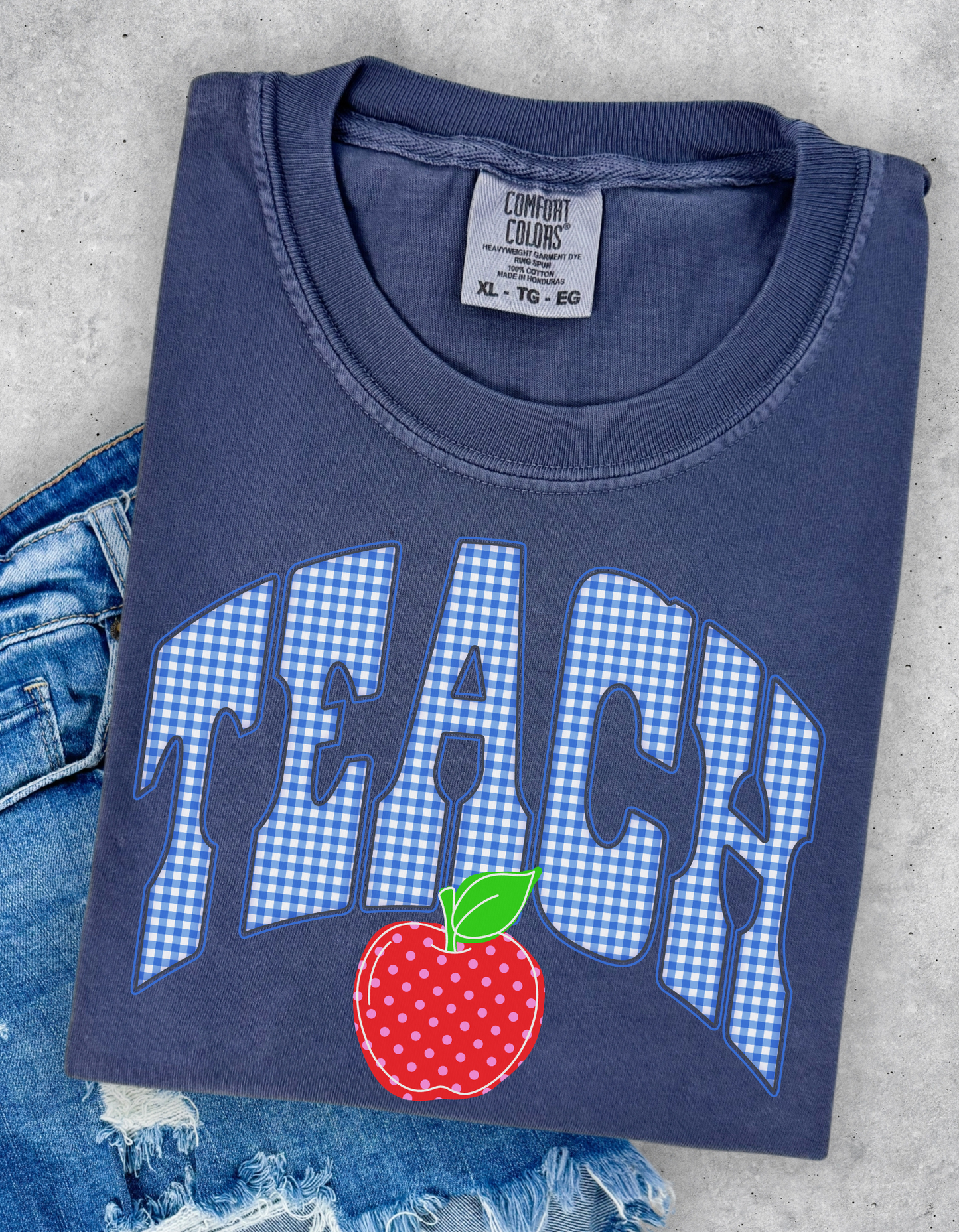 Gingham Teach Graphic Tee