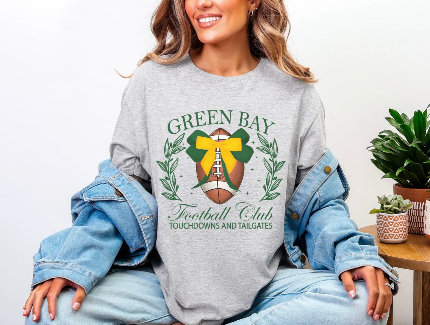 Football Team Bow Graphic Tees