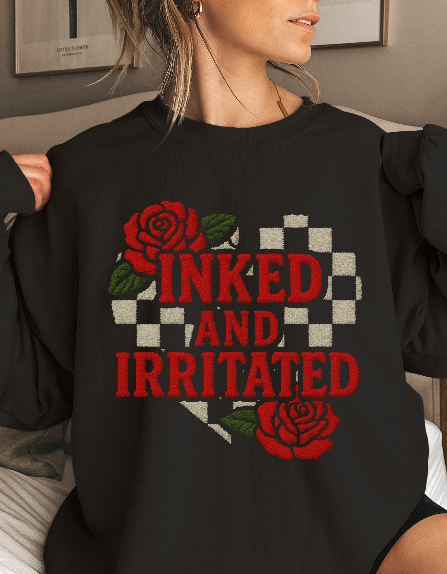 Inked & irritated Crewneck Sweater