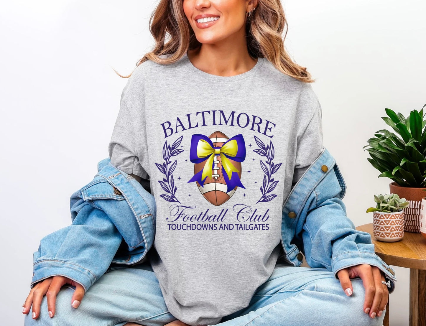 Football Teams Bow Graphic Tee