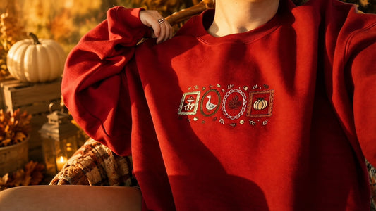 Fall Frame Embroidered Crewneck sweater