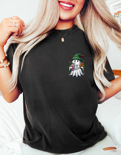Christmas pocket ghost tee