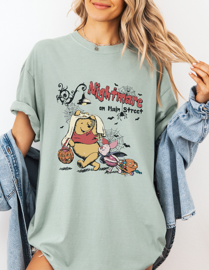 Vintage nightmare on main street Pooh tshirt