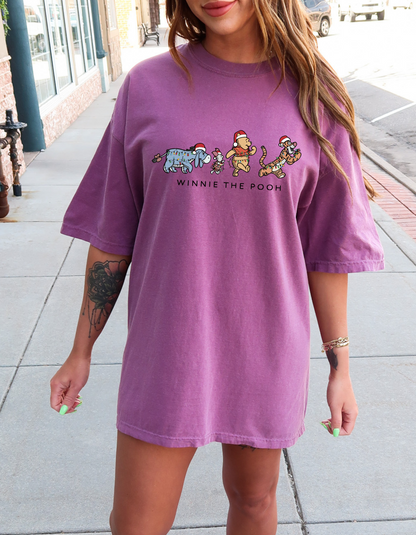 Christmas P00h graphic tee