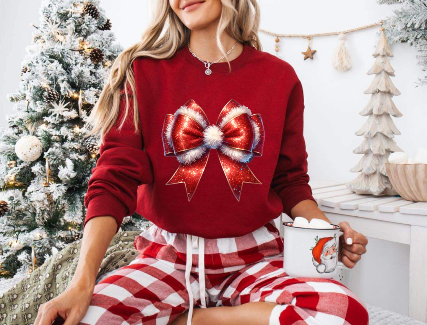Santa coquette crewneck sweater (pre-order)