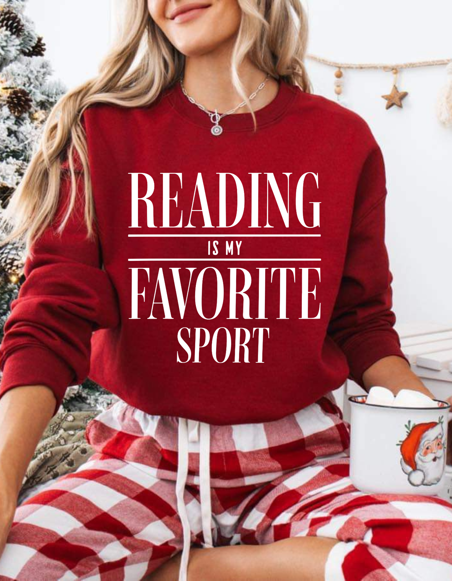 Reading is My Favorite Sport Crewneck Sweater