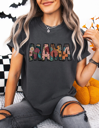 Floral mama tee