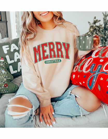 Merry Christmas crewneck sweater (pre-order)