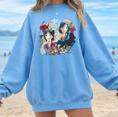 (Pre-order) Mulan collage Crewneck sweater