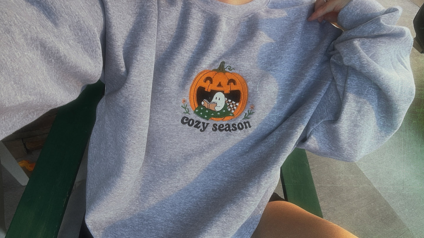 Cozy Season Embroidered Crewneck