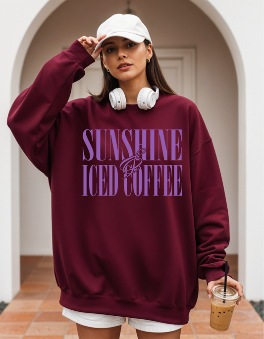 Sunshine & Iced Coffee Crewneck Sweater
