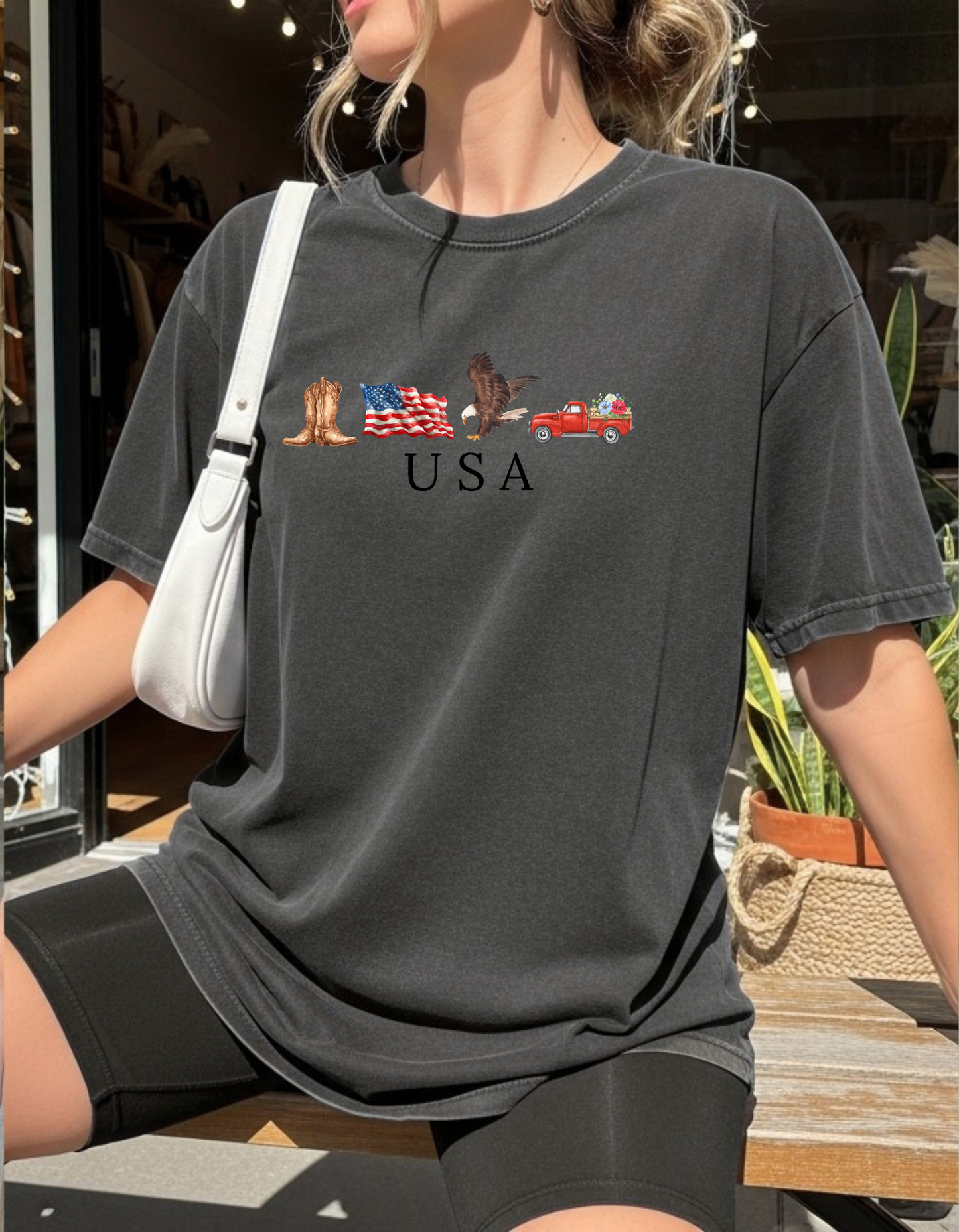 USA Icons Graphic Tee